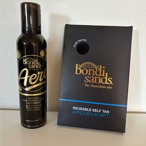 Bondi Sands self tanning foam and mitten, new